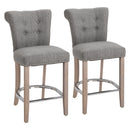 Colson 26" Grey Counter Bar Stool (2 Pack) - Seasonal Overstock