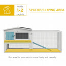 Rabbit Hutches, Pleasant Patch Rabbit Hutch 61" x 23" x 27" - Light Blue - Seasonal Overstock