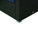 Patio Furniture, Wellington Shores 7pc Outdoor Sectional Sofa - Dark Blue - Seasonal Overstock