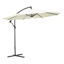 Patio Umbrellas, 10' Deluxe Cantilever Patio Umbrella - Beige - Seasonal Overstock