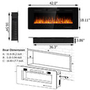 42" Ultra Thin Wall Mounted Electric Fireplace - Seasonal Overstock
