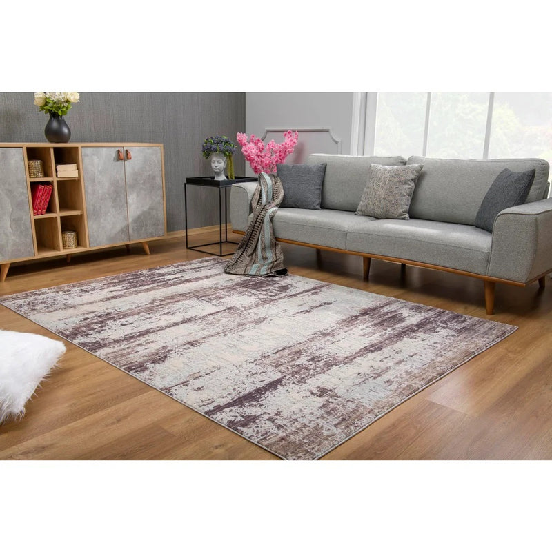 Fiala Abstract Violet Area Rug by Allure Bespoken - Seasonal Overstock