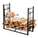 Industrial Style Log Holder Firewood Rack with 4pc Tool Set - Seasonal Overstock