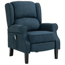 Recliner Chairs, Isaac Blue Vibration Massage Chair - Seasonal Overstock