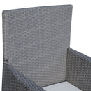 Patio Furniture, Okana 3pc Rattan Patio Chairs & Table Set - Grey - Seasonal Overstock