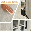 Fireplaces, Parker Grey 1400W Electric Fireplace TV Stand for up to 65" TVs - Seasonal Overstock