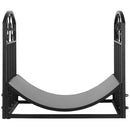 Scroll Design Black Log Holder Firewood Rack - Seasonal Overstock