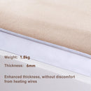 Twin Size Heated Mattress Pad With LED Controller - Beige - Seasonal Overstock