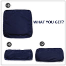 Wellington Shores 7pc Patio Sectional Replacement Cushion Covers - Blue - Seasonal Overstock