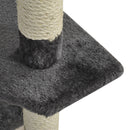 Cat Trees, XL 6.6ft Luxury Cat Tree Condo in Grey - Seasonal Overstock
