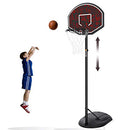 Youth 32” Portable Basketball System with 5.5ft -7.5ft Adjustable Height - Seasonal Overstock