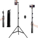 Phone Accessories, Selfie Stick Tripod, 65" Extendable Tall Camera Cell Phone Tripod Stand with Bluetooth Remote - Seasonal Overstock