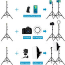 Phone Accessories, Selfie Stick Tripod, 65" Extendable Tall Camera Cell Phone Tripod Stand with Bluetooth Remote - Seasonal Overstock