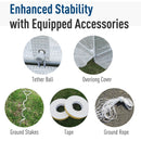 Greenhouses, 20 x 10 x 7ft Soft Cover Walk-In Greenhouse White - Seasonal Overstock