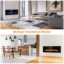 50" Ultra Thin Wall Mounted Electric Fireplace - Seasonal Overstock