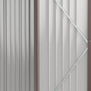 5' x 3' Lean-to Galvanized Steel Storage Shed - Brown - Seasonal Overstock