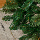 Christmas Trees, 7.5ft Thin Artificial Christmas Tree with Pine Cones - Seasonal Overstock