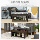 Coffee Tables, Bryan Lift Top Coffee Table with 3 Storage Compartments - Espresso Brown - Seasonal Overstock