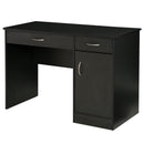 Desks, Dylan Black Study Desk with Drawers - Seasonal Overstock