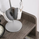 Fides Writing Desk with Storage Drawers and Hutch - Grey - Seasonal Overstock