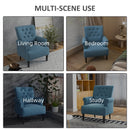 Chairs, Jinny Button Tufted Modern Accent Chair - Blue - Seasonal Overstock