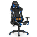 Office Chairs, Lucas High-Back Gaming Chair with Massage - Blue - Seasonal Overstock