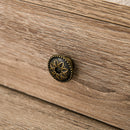 Nathan Laptop Desk with Display Shelves and Drawers - Natural Wood Grain - Seasonal Overstock