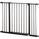 Pet Barriers, Pressure Fit Pet Barrier Adjustable Dog Gate for Doorways 29.9"-42.1" - Black - Seasonal Overstock