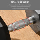 Single 45 lb Rubberized Hexagon Dumbbell Weight - Seasonal Overstock