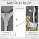 10' x 13' Party Gazebo Canopy Tent with Mesh Walls - Grey - Seasonal Overstock