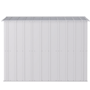 8' x 8' Arrow Classic Steel Storage Shed - Flute Grey - Seasonal Overstock