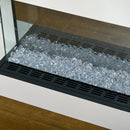 Bowie 1500W Freestanding Modern Electric Fireplace with Mantle Shelf - White - Seasonal Overstock