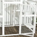 Large Outdoor Catio Cat Enclosure and Balance Platforms in White - Seasonal Overstock