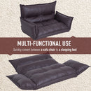 Kids Furniture, Mitchell Folding Mini Loveseat in Brown - Seasonal Overstock