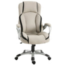 Office Chairs, Oren Beige Faux Leather Executive Chair - Seasonal Overstock