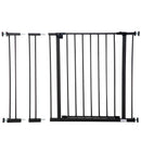 Pet Barriers, Pressure Fit Pet Barrier Adjustable Dog Gate for Doorways 29.9"-42.1" - Black - Seasonal Overstock