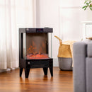 Fireplaces, Small 750W / 1500W Freestanding Electric Fireplace with Remote - Seasonal Overstock