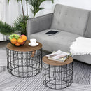 Coffee Tables, Wilder 2pc Industrial Style Coffee Table Set - Seasonal Overstock