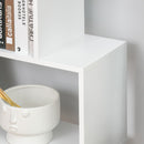 Zeke 6-Tier White Bookshelf - Seasonal Overstock
