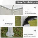 10' x 13' Party Gazebo Canopy Tent with Mesh Walls - White - Seasonal Overstock