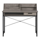 Desks, Grey Study Desk with Drawer - Seasonal Overstock
