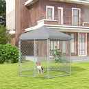 9' x 8' x 7.5' Outdoor Dog Kennel Play Pen For Dogs with Canopy