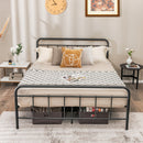 Cora Queen Size Metal Platform Bed - Seasonal Overstock