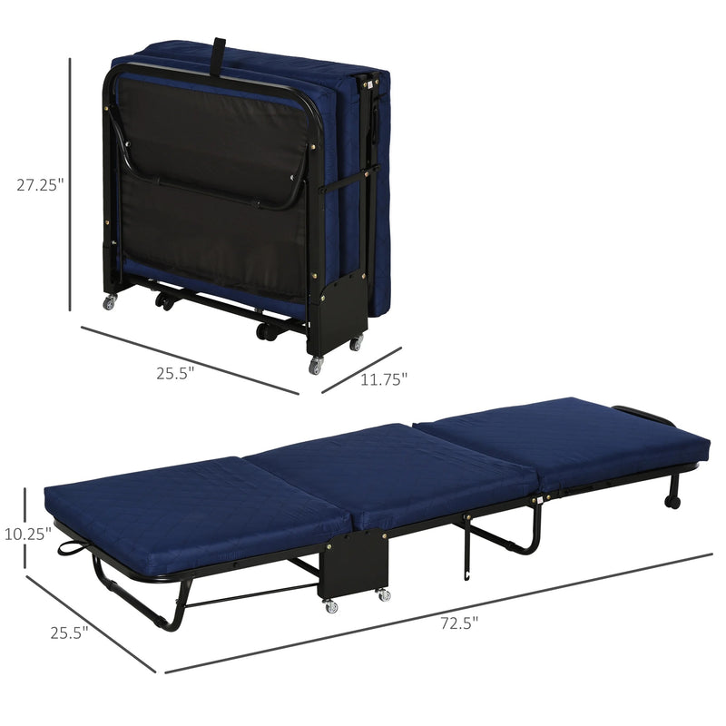 Fold Away Guest Bed on Casters - Seasonal Overstock