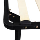 Full Size Metal Platform Bed Frame with Wooden Slat - Seasonal Overstock