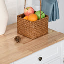 Julyette White Kitchen Island Cart on Rollers - Seasonal Overstock