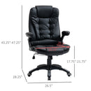 Maxwell Faux Leather Executive Office Chair - Black - Seasonal Overstock