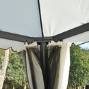 Phaedra 10' x 10' Aluminum Cream White Gazebo - Seasonal Overstock