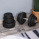 Set of 2 Adjustable Dumbbells Set 88 lbs (40 kgs) Total Weight - Seasonal Overstock