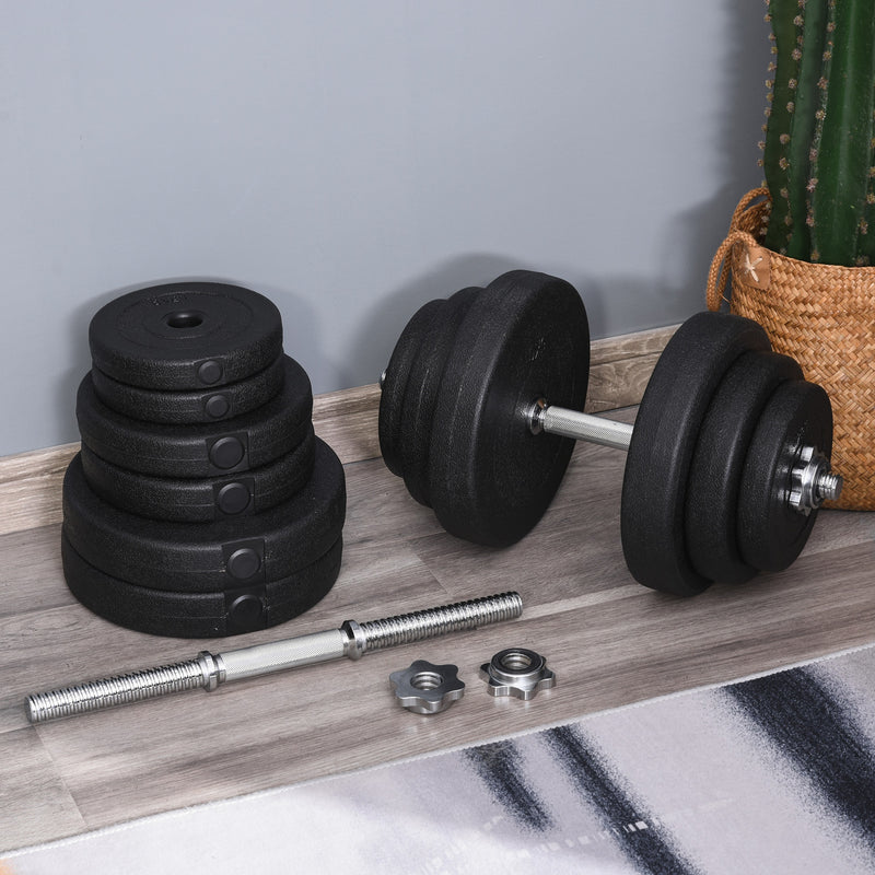 Set of 2 Adjustable Dumbbells Set 88 lbs (40 kgs) Total Weight - Seasonal Overstock